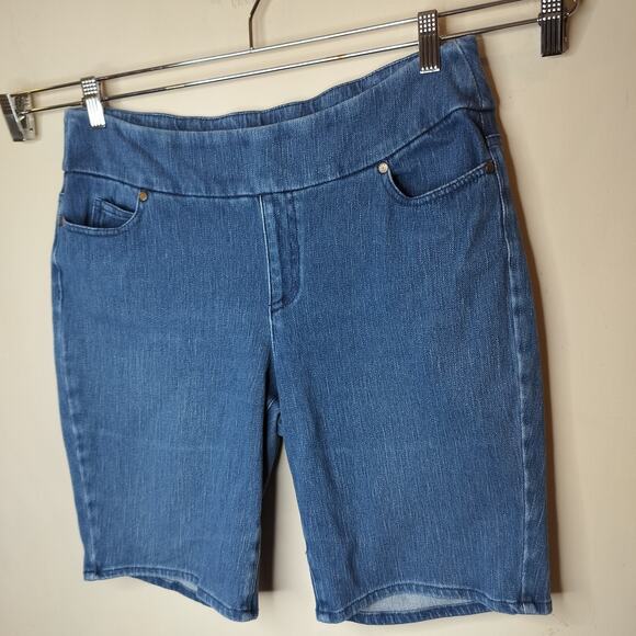 Coldwater Creek Pull On Bermuda Jean Shorts - Picture 4 of 8